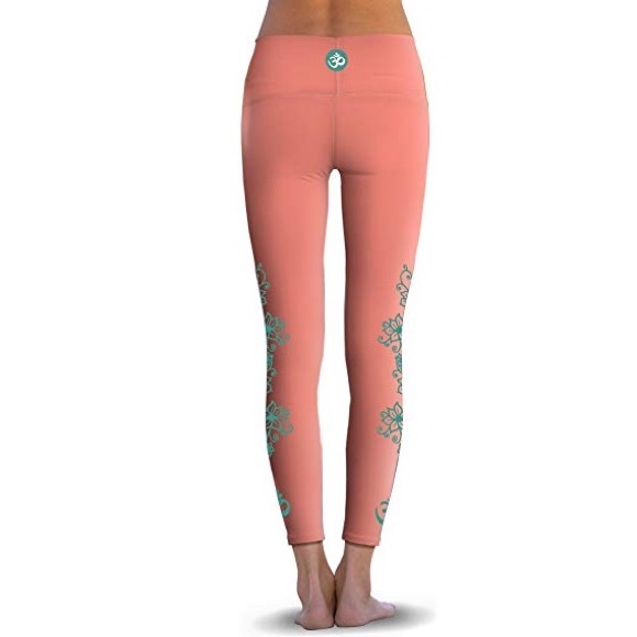 Om Shanti Arcadia Vines Power Pants Yoga Leggings - Picture 4 of 8